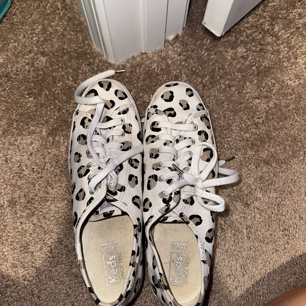 Keds triple up platform sneaks leopard print